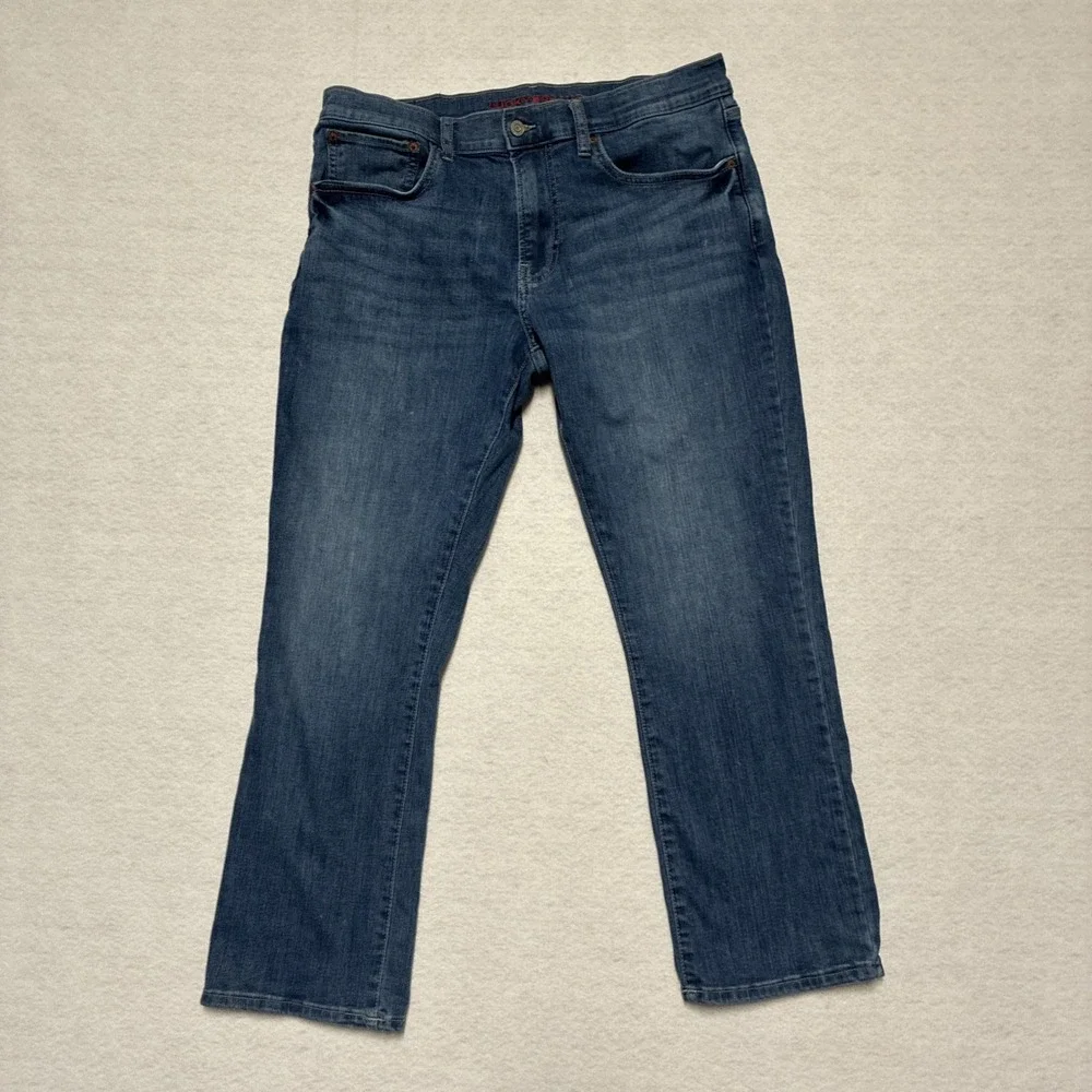 Lucky Brand 223 Straight Jeans Mens 32x29 Blue Medium Wash Stretch‎ Denim Pants